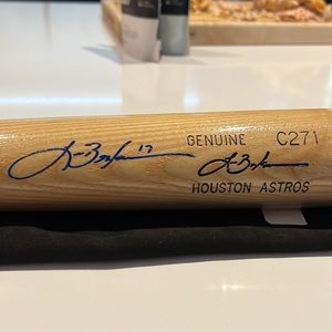 Louisville Slugger Genuine Maple C271 Houston Astros signed by Lance Berkman